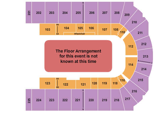 Upstate Medical University Arena at Onondaga County War Memorial Seating Chart: Generic Floor 2