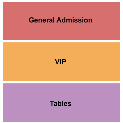 Warehouse 215 Seating Chart: GA/VIP/Tables