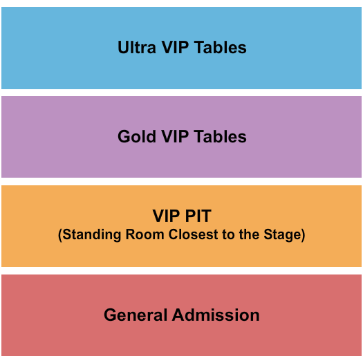 Warehouse Live Midtown Seating Chart: GA/VIP/Gold/Ultra