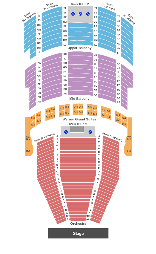 The Anthem Venue Seating Chart