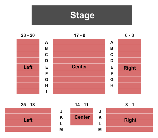 Warsaw Federal Incline Theater Seating Chart