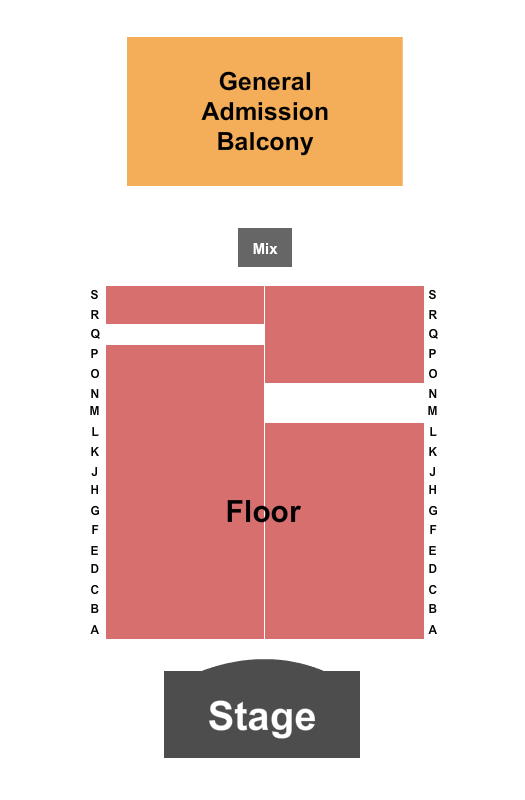 Warsaw Seating Chart: GA/Rsvd