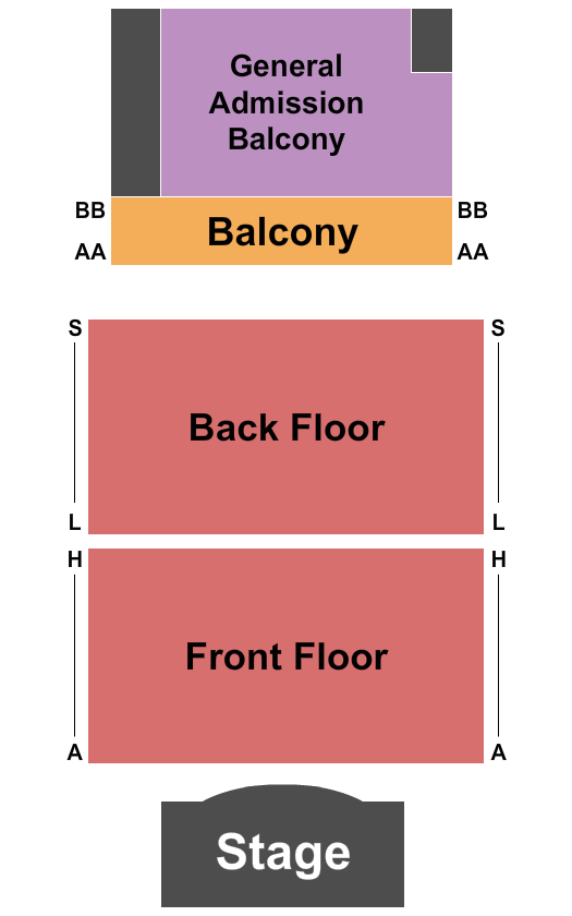 Warsaw Seating Chart: RSV Floor/GA & RSV Balcony
