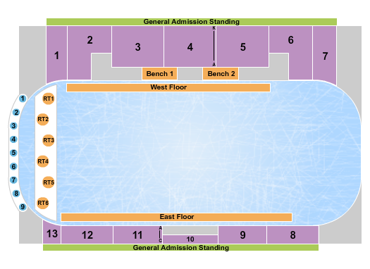 Wasaga Stars Arena Seating Chart: Skating