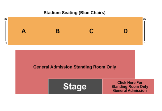 Wasatch County Events Center Seating Chart: Endstage