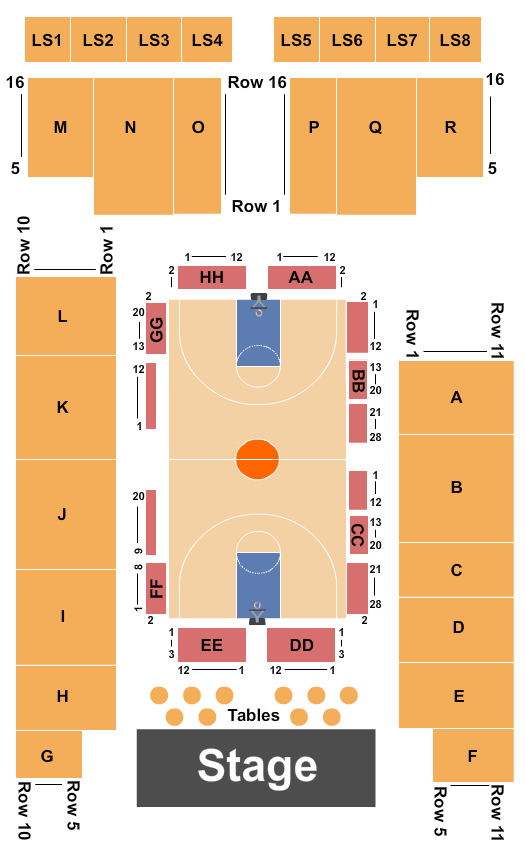 Washington Avenue Armory Seating Chart