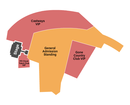 Waterfront Commons Seating Chart: Festival