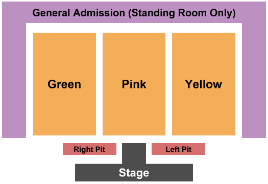 Waterside Pavilion at the Calvert Marine Museum Seating Chart: Endstage w/ L&R Pits