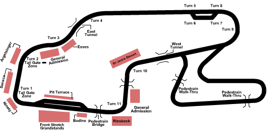 Watkins Glen International Speedway Map