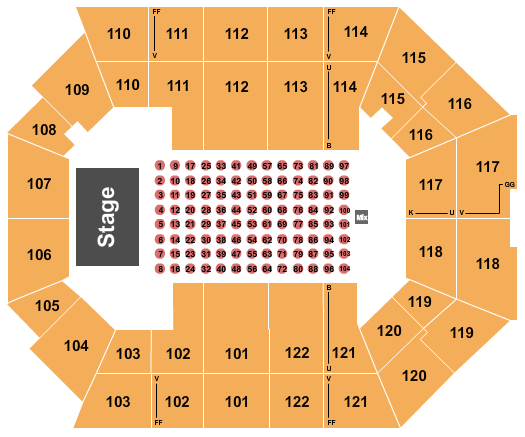 The Watsco Center At UM Seating Chart: Table Seating