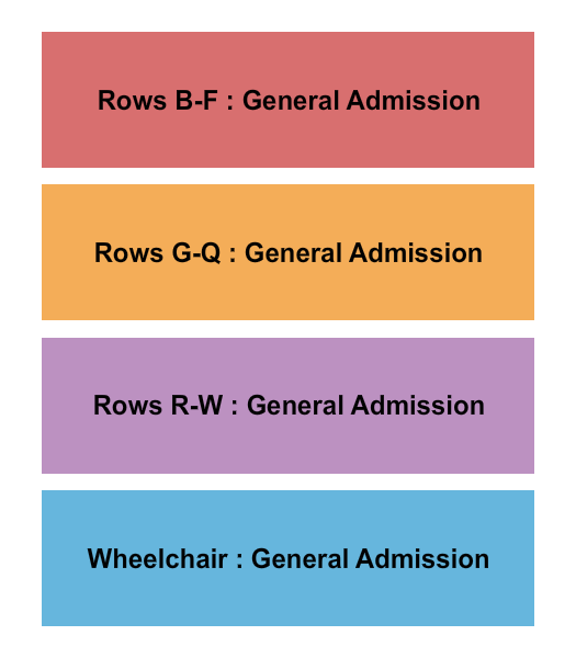 Wealthy Theatre Seating Chart: GA/VIP Tiered