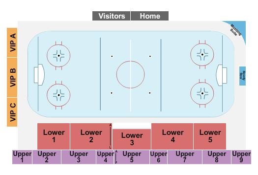 Weber County Sports Complex Seating Chart: Hockey