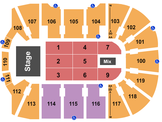 Total Mortgage Arena Seating Chart