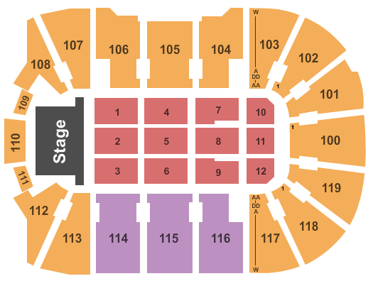Webster Bank Arena Seating Chart Hockey
