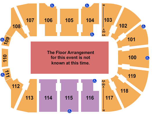 Total Mortgage Arena Seating Chart: Generic Floor