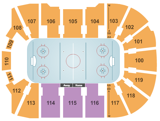 Syracuse Crunch Interactive Seating Chart