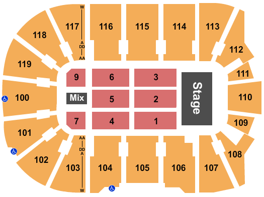 Total Mortgage Arena Seating Chart: Russell Peters