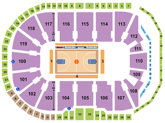 Total Mortgage Arena Seating Chart: Harlem Globetrotters