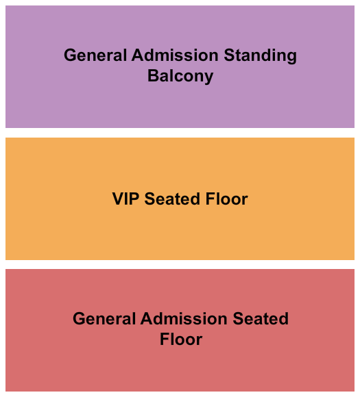 Webster Hall Seating Chart: GA Seated/GA Standing/VIP