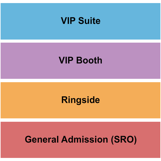 Webster Underground Seating Chart: GA/Ringside/VIP