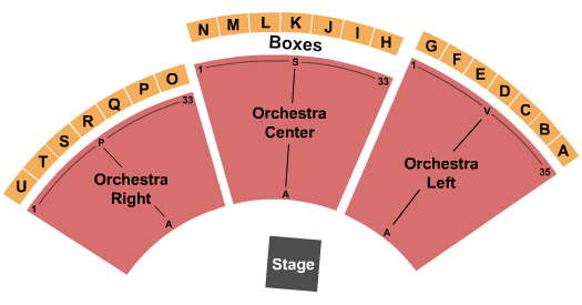 Weesner Family Amphitheater Seating Chart