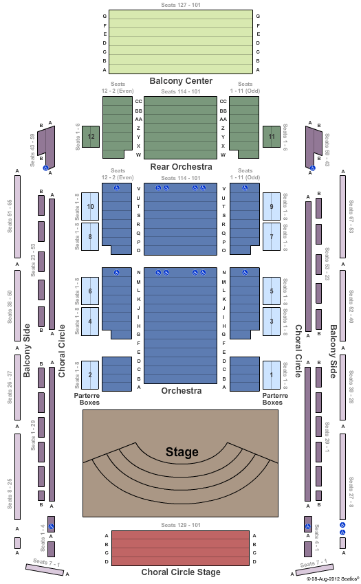Weill Center Seating Chart