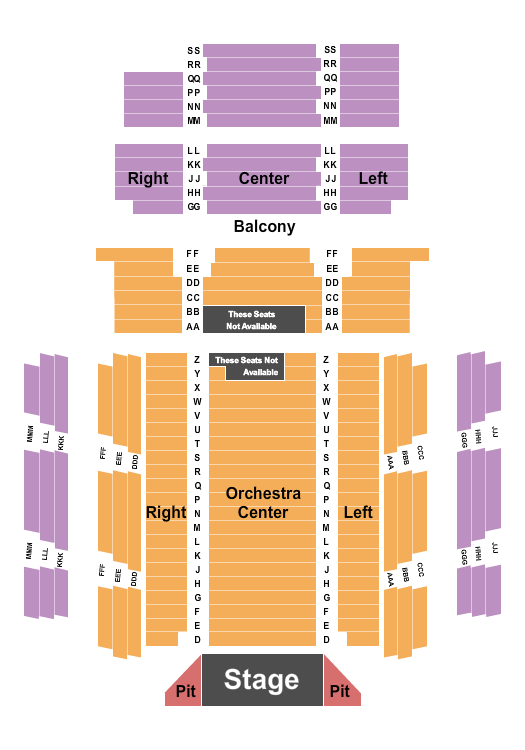 Weis Center For Performing Arts Seating Chart: Endstage
