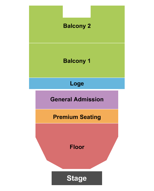 Wellmont Theatre Seating Chart: Endstage RSV Floor w/ Premier & GA