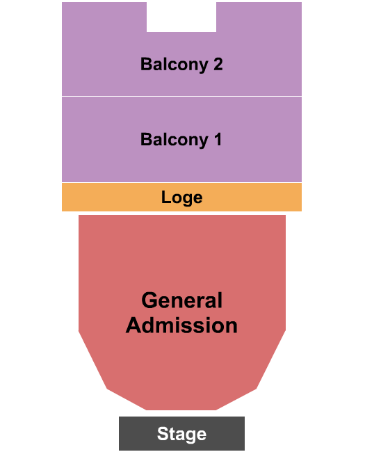 Wellmont Theatre Seating Chart: Endstage GA Floor 2