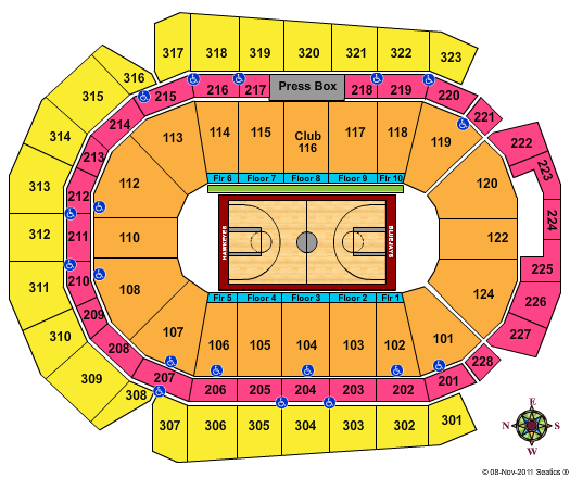 Disney On Ice Tickets | Seating Chart | Wells Fargo Arena | Basketball