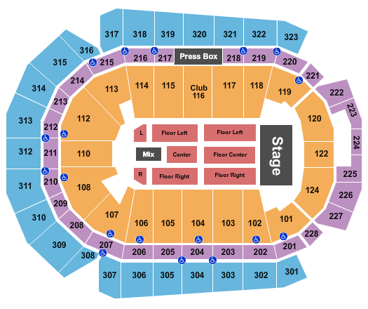 Wells Fargo Arena Seating Chart