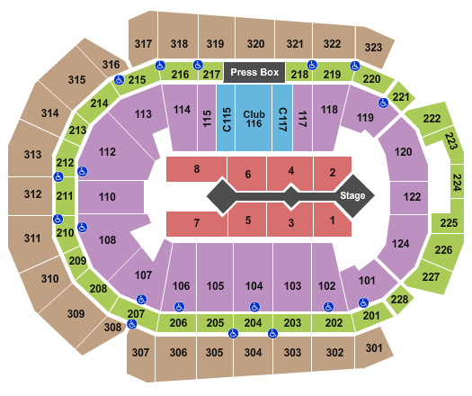 Wells Fargo Arena - IA Seating Chart: For King and Country