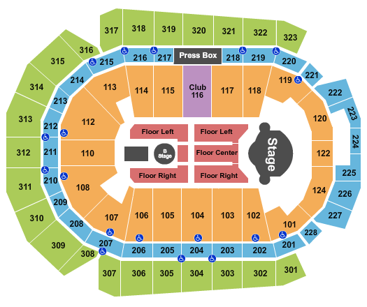 Shawn Mendes Seating Chart