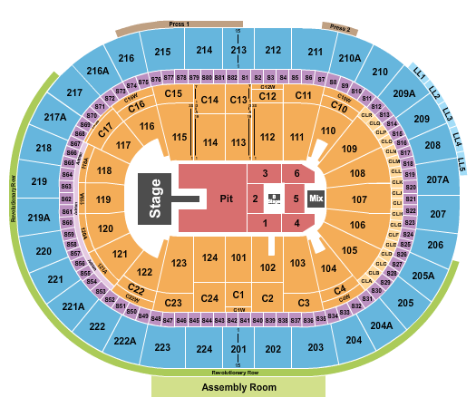 Xfinity Mobile Arena Seating Chart: Alex Warren