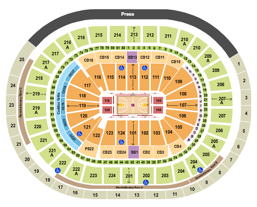 Thunder Basketball Seating Chart