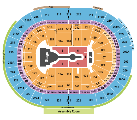 Xfinity Mobile Arena Seating Chart: Cardi B
