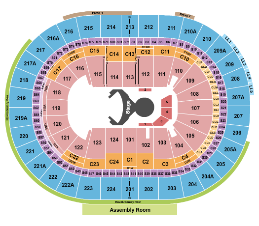 Wells Fargo Center - PA Seating Chart: Cirque