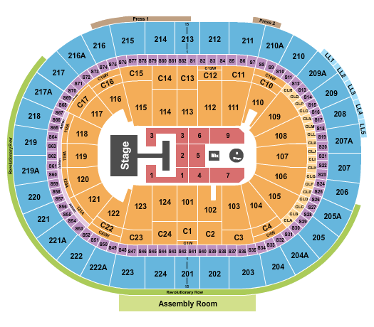 Wells Fargo Center - PA Seating Chart: Descendants & Zombies