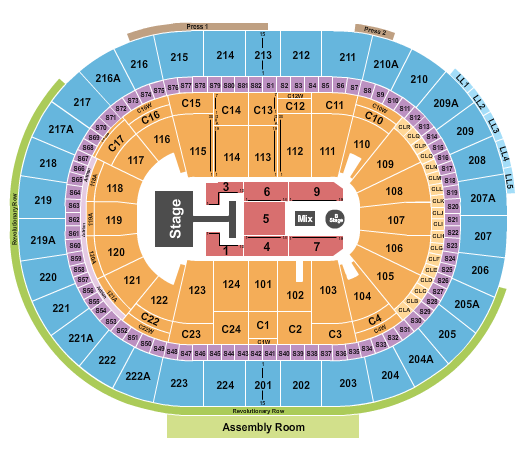 Xfinity Mobile Arena Seating Chart: Disney Descendants