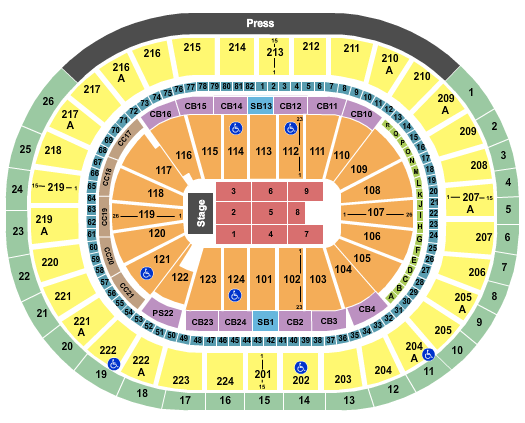 Trans-Siberian Orchestra Wells Fargo Center - PA Seating Chart
