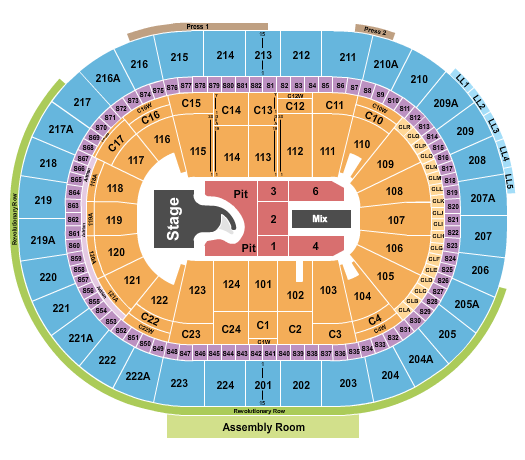 Xfinity Mobile Arena Seating Chart: Megan Moroney