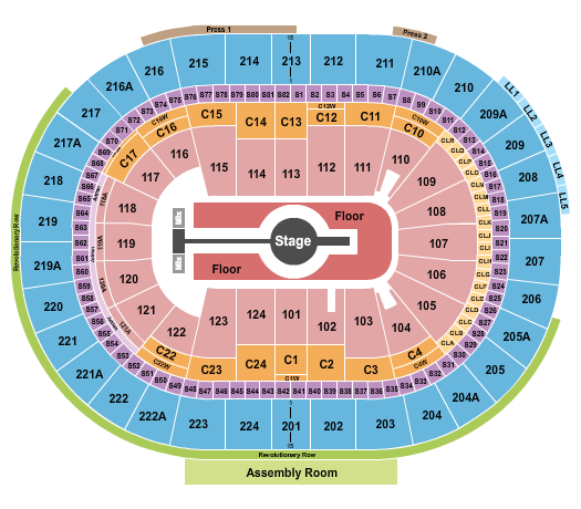 Wells Fargo Center - PA Seating Chart: Rod Wave