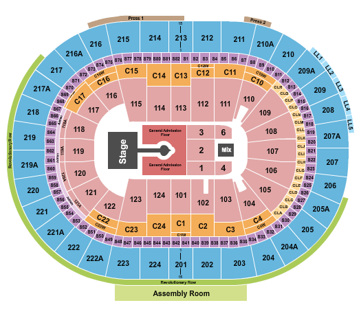 Wells Fargo Center - PA Seating Chart: Sabrina Carpenter