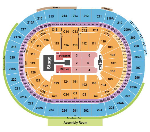 Xfinity Mobile Arena Seating Chart: Sombr
