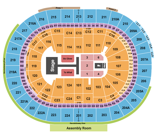 Wells Fargo Center - PA Seating Chart: Tate McRae