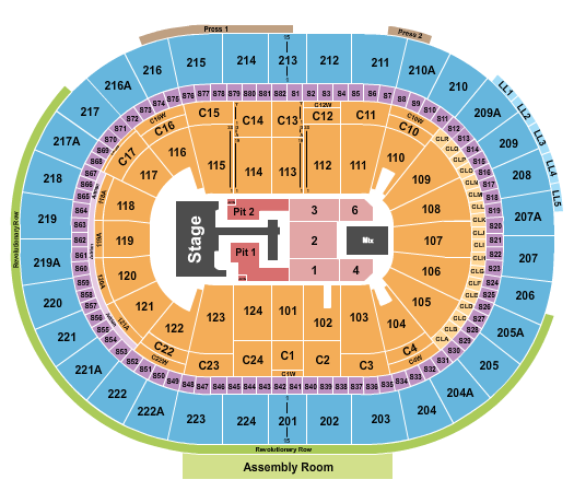 Xfinity Mobile Arena Seating Chart: Teddy Swims