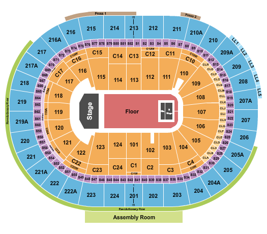 Wells Fargo Center - PA Seating Chart: Tyler The Creator