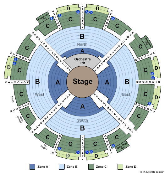 Wells Fargo Pavilion - Ca Seating Map