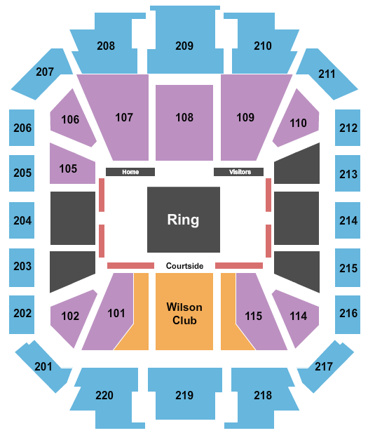 Welsh Ryan Arena Seating Chart: Wrestling