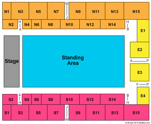 OVO Arena Wembley Seating Chart: End Stage GA